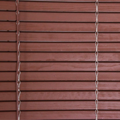 Store enrouleur en bois pour pergola - Chocolat au lait