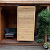 Pare-soleil en bois pour terrasse - Naturel