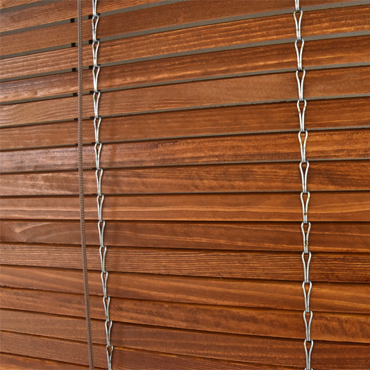 Store enrouleur en bois pour pergola - Cerisier