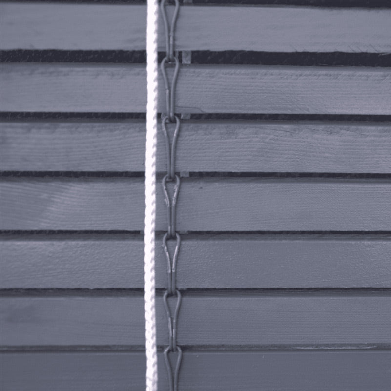 Store enrouleur en bois pour pergola - Gris