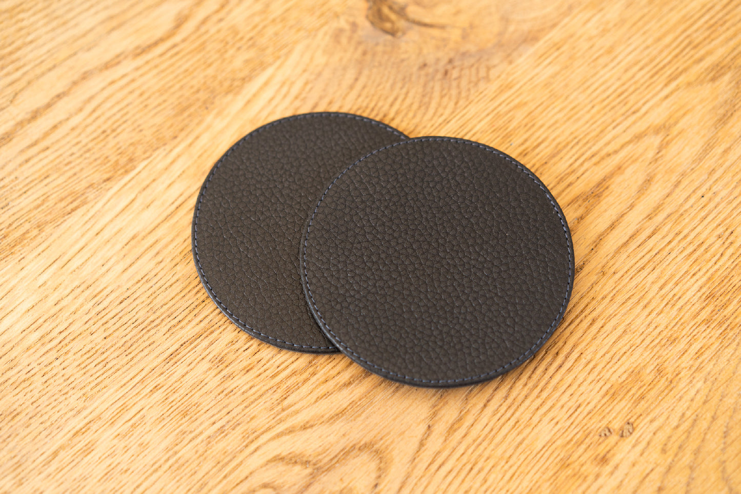 Set élégant de sous-verres en cuir – 5+1