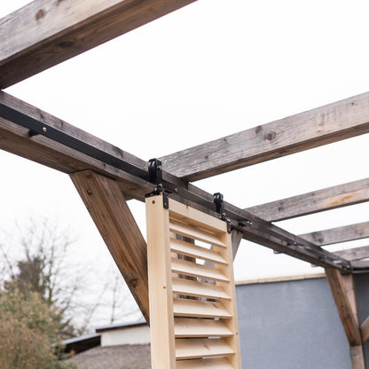 Pare-soleil en bois pour terrasse - Naturel