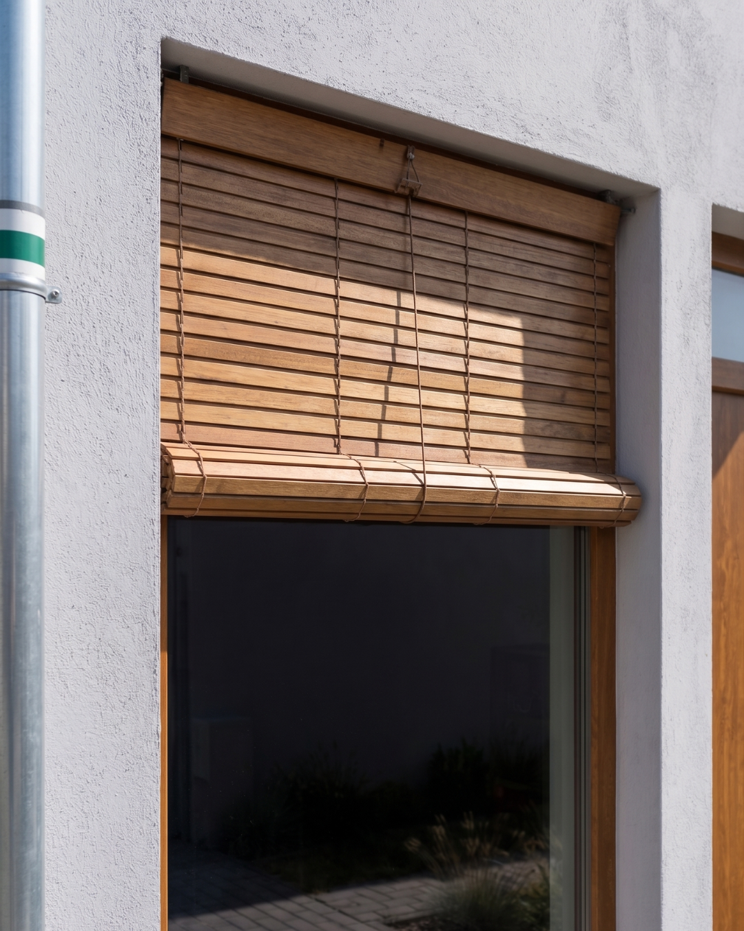 Store extérieur pour fenêtres en bois - Brun
