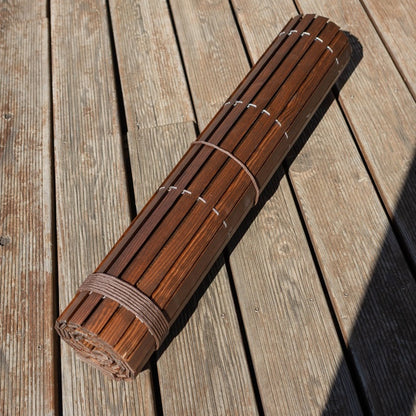 Store enrouleur en bois pour pergola - Brun