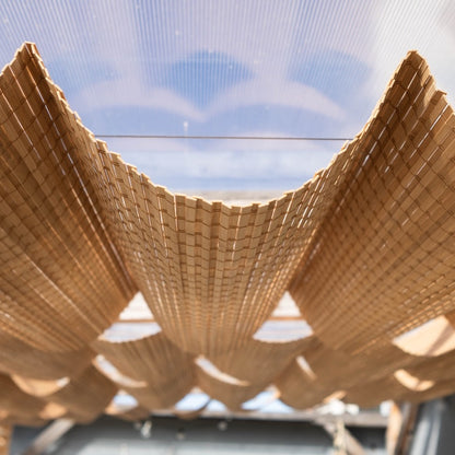 Auvent en bambou pour pergola - Brun clair