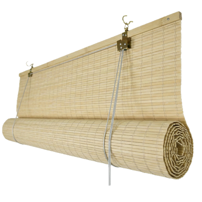 Store enrouleur occultant en bambou - Naturel