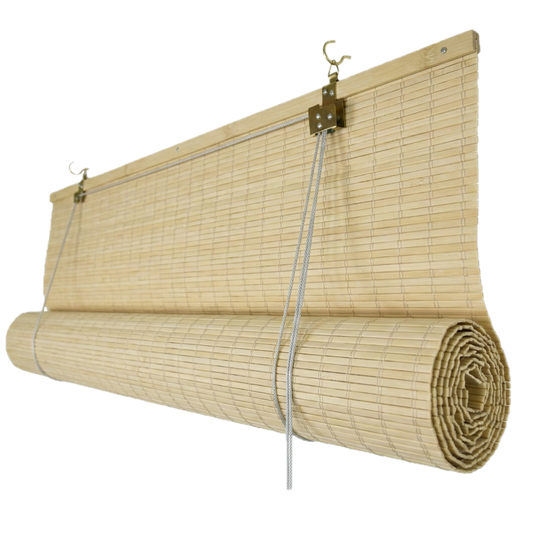 Store enrouleur occultant en bambou - Naturel