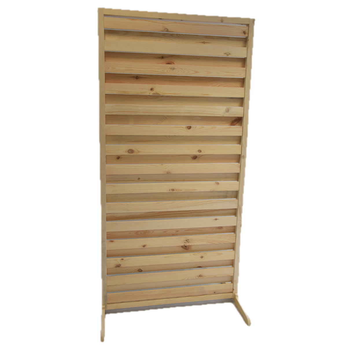 Paravent extérieur autoportant Gén. 1 - Bois naturel